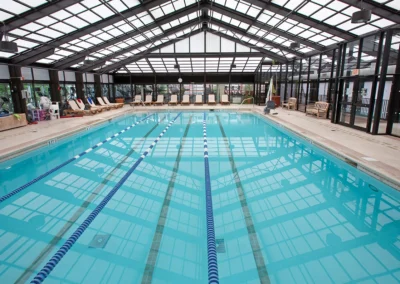View of the swimming pool at Newport Swim and Fitness.